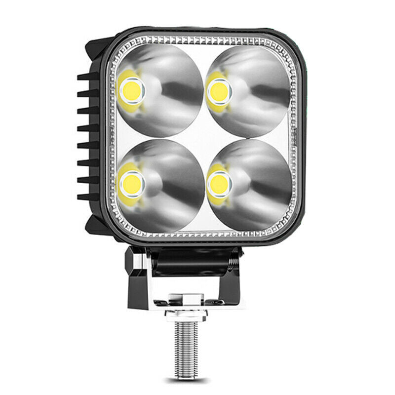 2PCS 3" Car SUV Work Lights 4 LED Spot Flood Lamp Bar Reverse 12W LED DC12V-60V