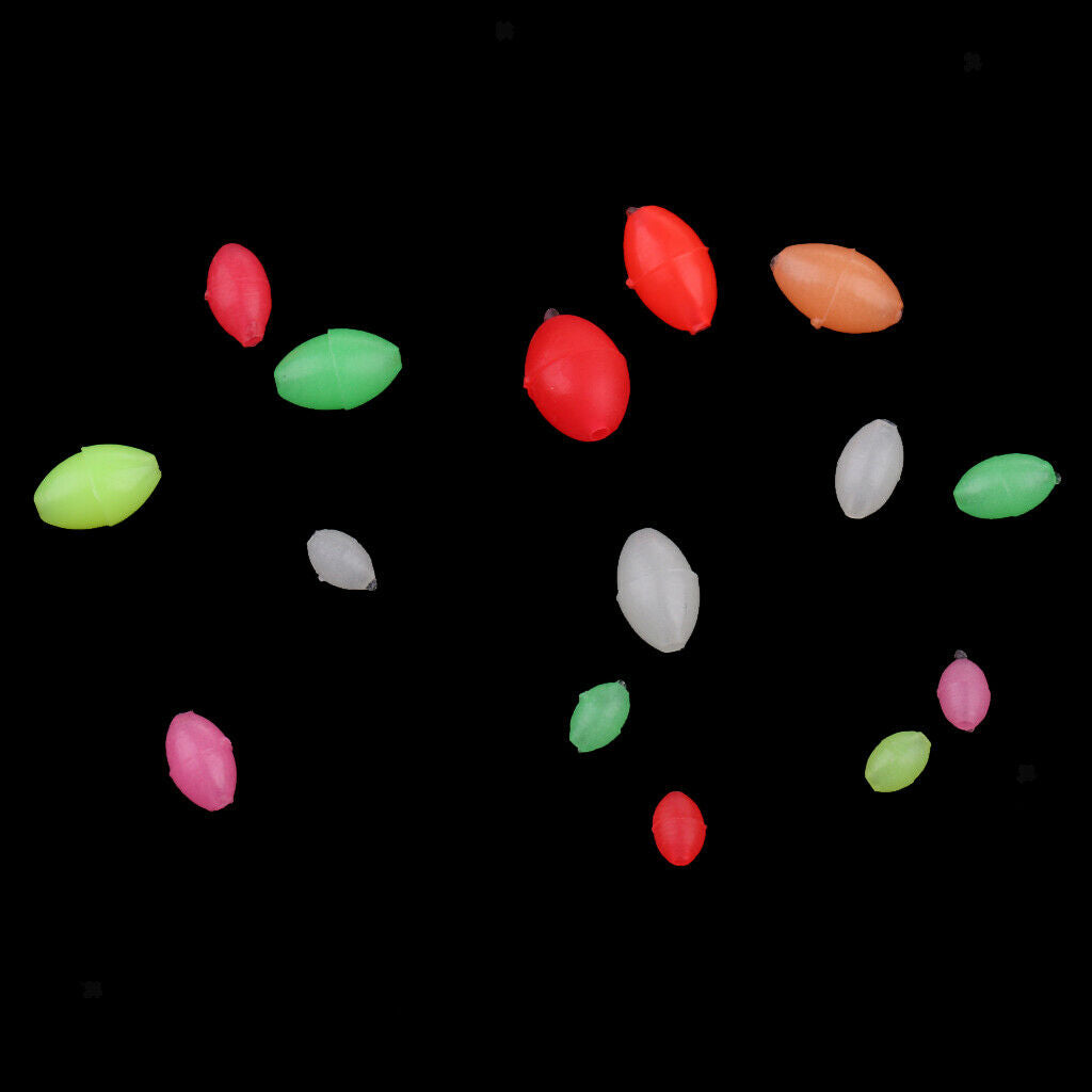 Fishing Lure Beads Luminous Colorful Oval Round Shaped Fishing Lures Beads In