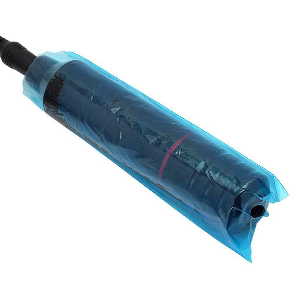 200pcs Tattoo Clip Cord Sleeves Medical Hygiene Machine Cover Bag Blue @