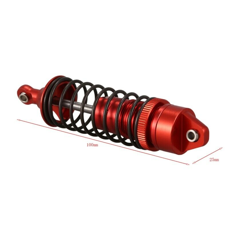 2X(2PCS Metal Front Shock Absorber for 1/10 RC TRAXXAS SLASH Climbing Car MR6Z9)