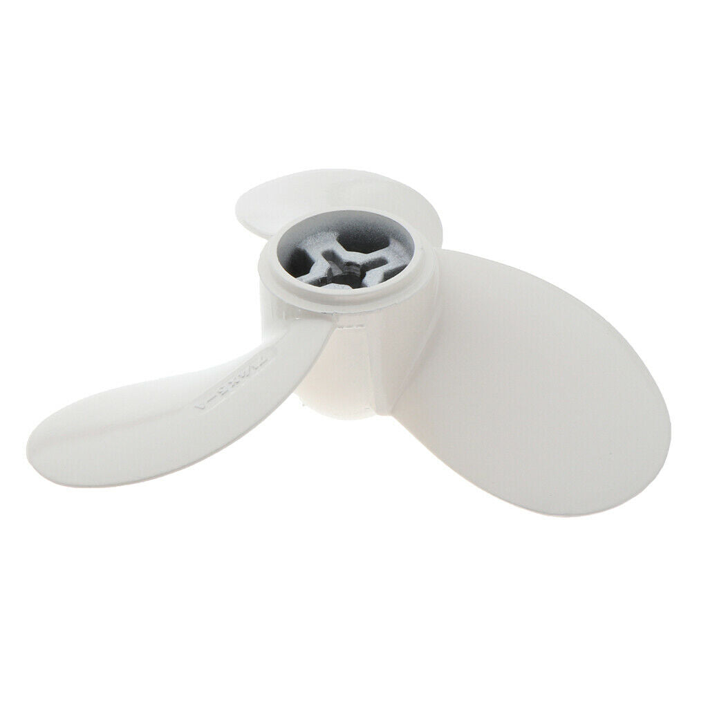 Aluminum Alloy Marine Yacht Propeller 2HP White Fit for Yamaha 7 1/4X5-A New