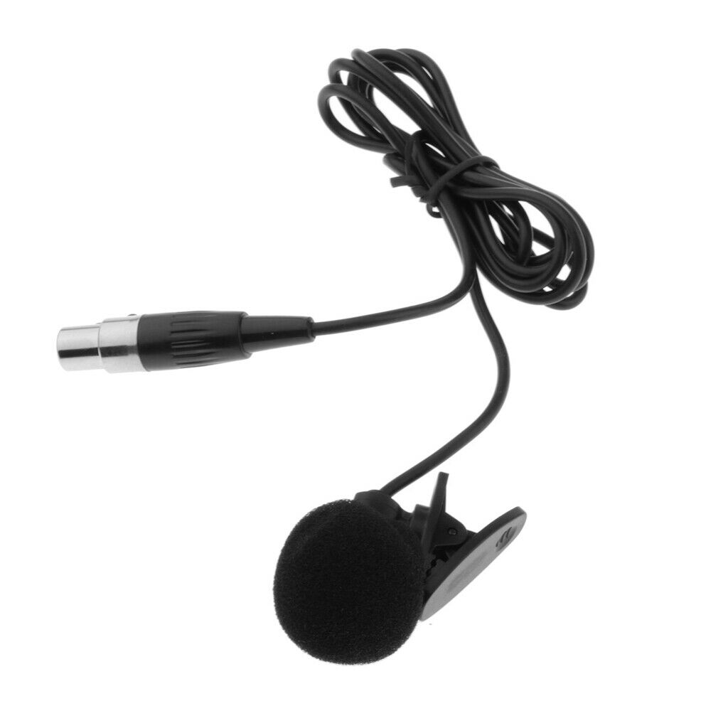 4Pcs 3 Pin Microphone Condenser Metal Tie Clip for PC Wireless Transmitter