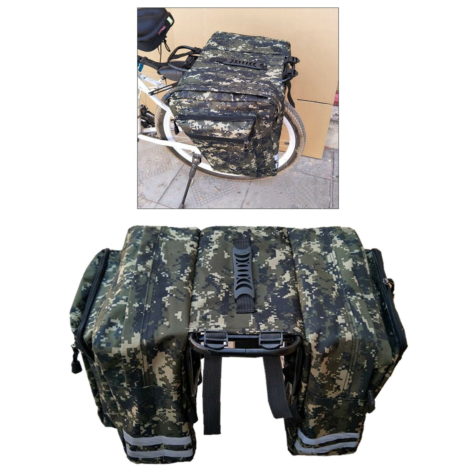 Bicycle Bike Bicycle Double Pannier Rear Bag Pannier