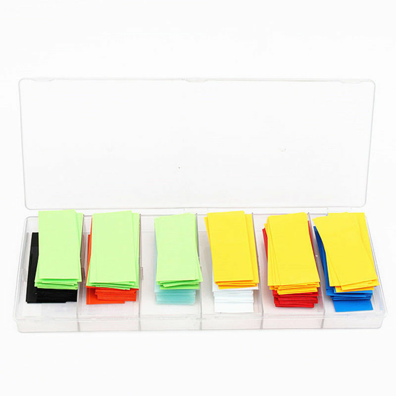 280pcs PVC Heat Shrink Tubing Tube Wrap Kit For Li-ion 18500 Battery