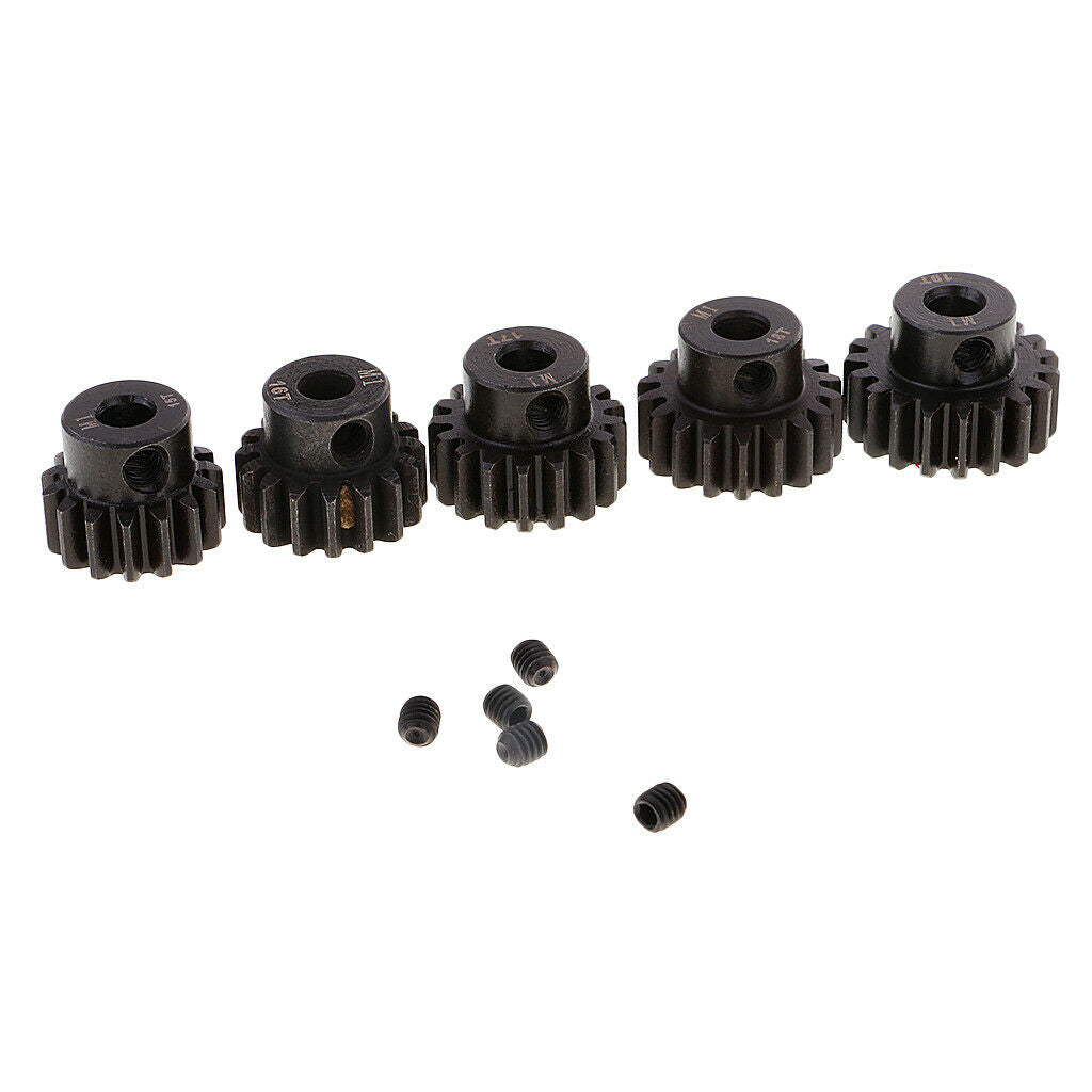 1/8 RC Monster Truck Car Accs 5mm Motor Gears 15T 16T 17T 18T 19T Pinion M1