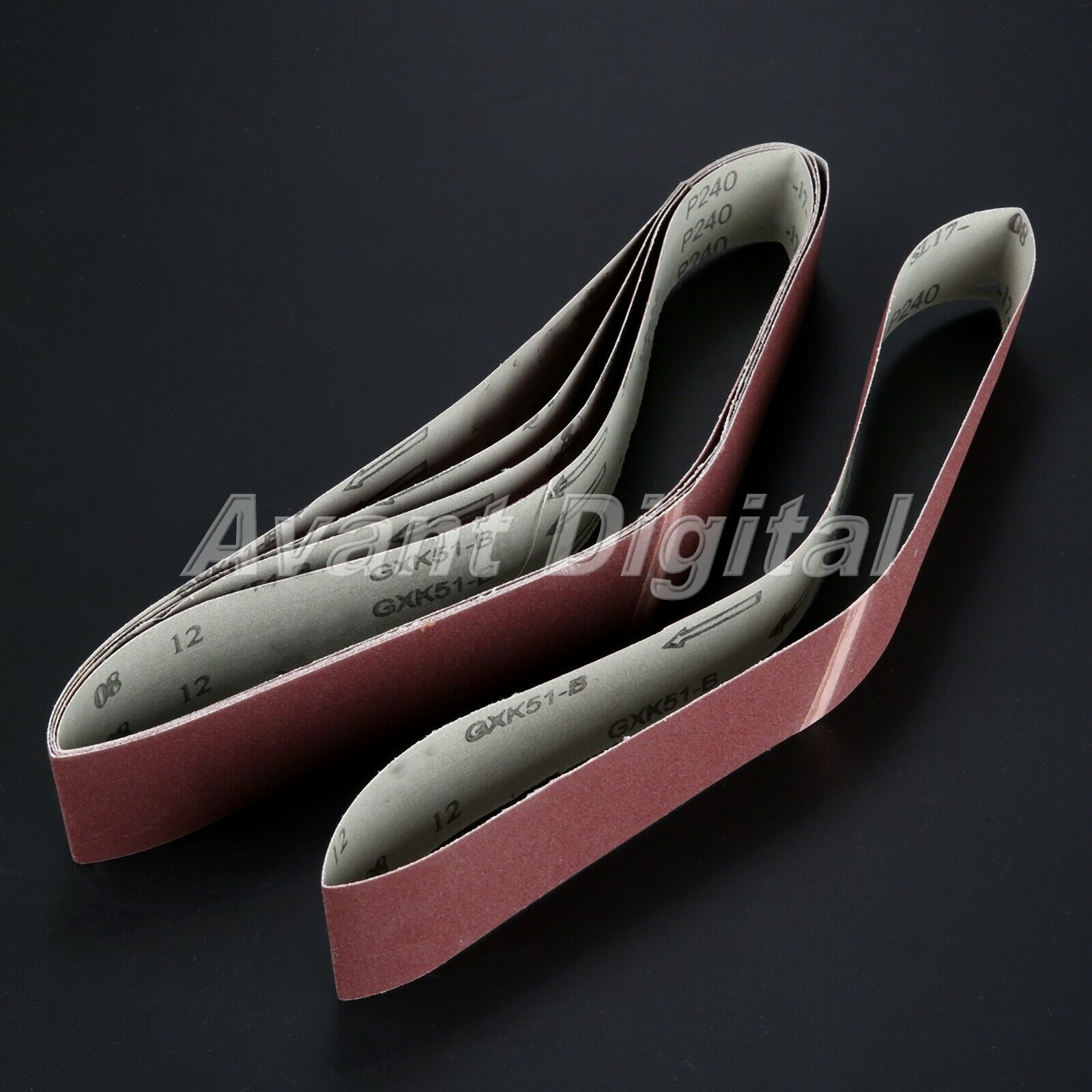 240# Grit Sander Sharpening Sanding Papers Abrasive Belts Polishing Tool 5pcs