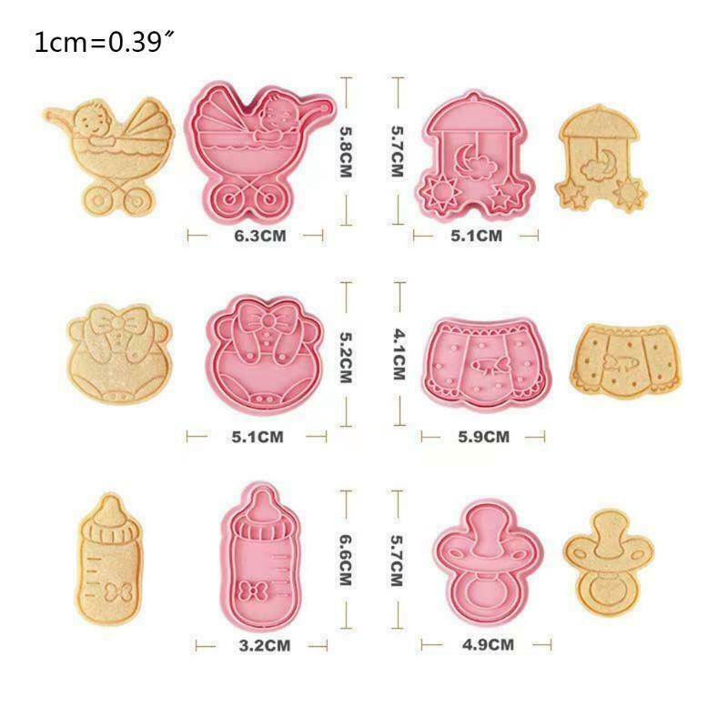 Dessert and Fondant Biscuit Cutters Plastic Material Cookie Cutters Cake Baking