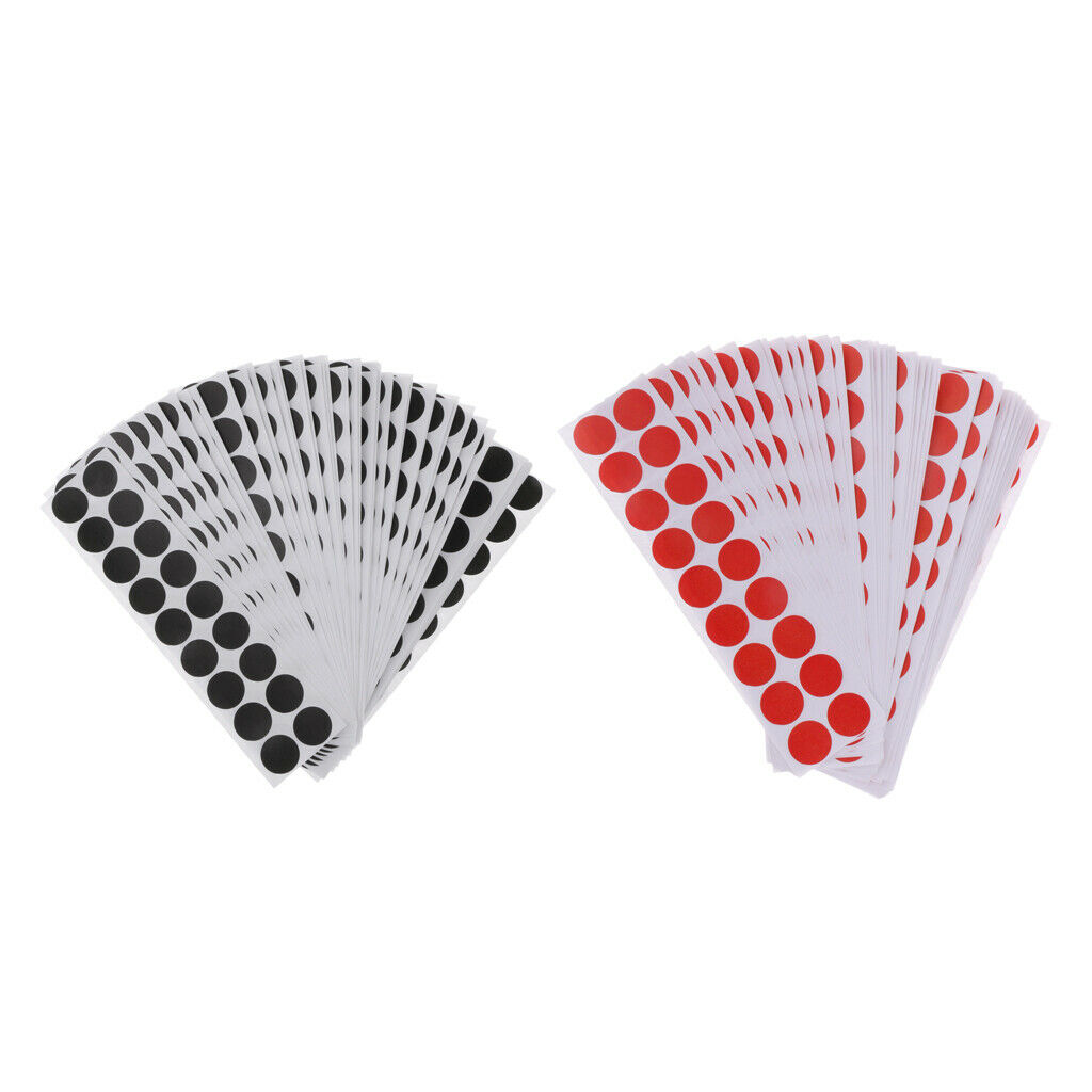 900pcs Shooting Paper Target Paster Shooting Splatter Stickers Patches Red