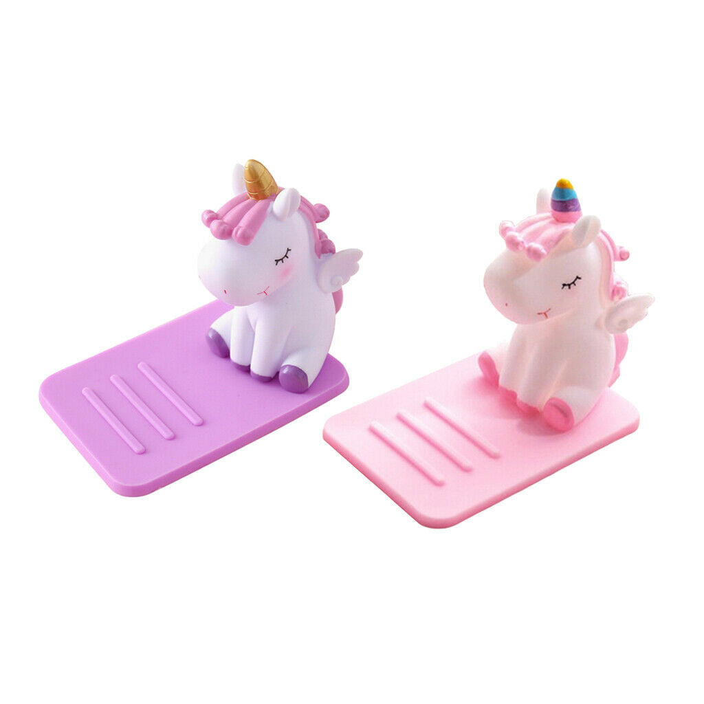 2Piece Phone Holder Cute Rubber Cell Phone Holder Office Desk for Girls