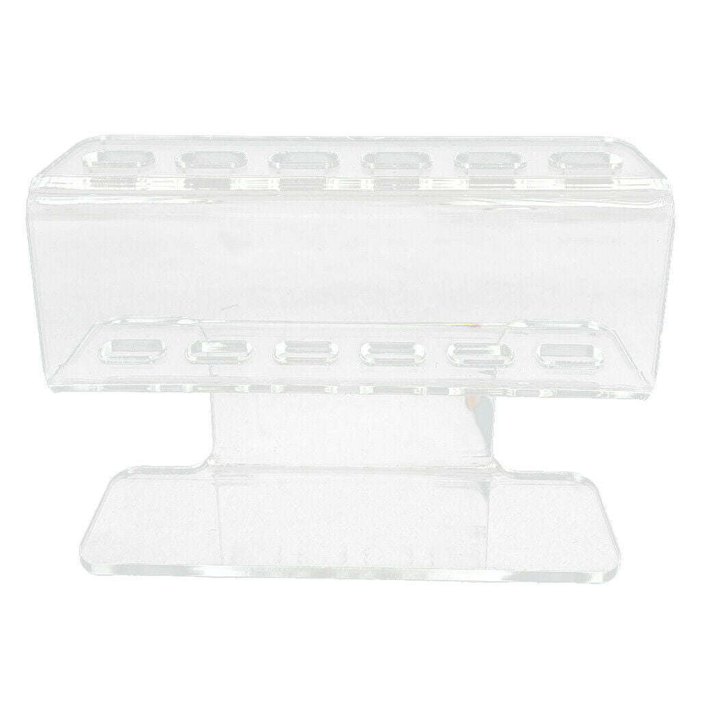 Clear Eyelashes Tweezers Tools Holder Dresser Desk Display Stand Shelf