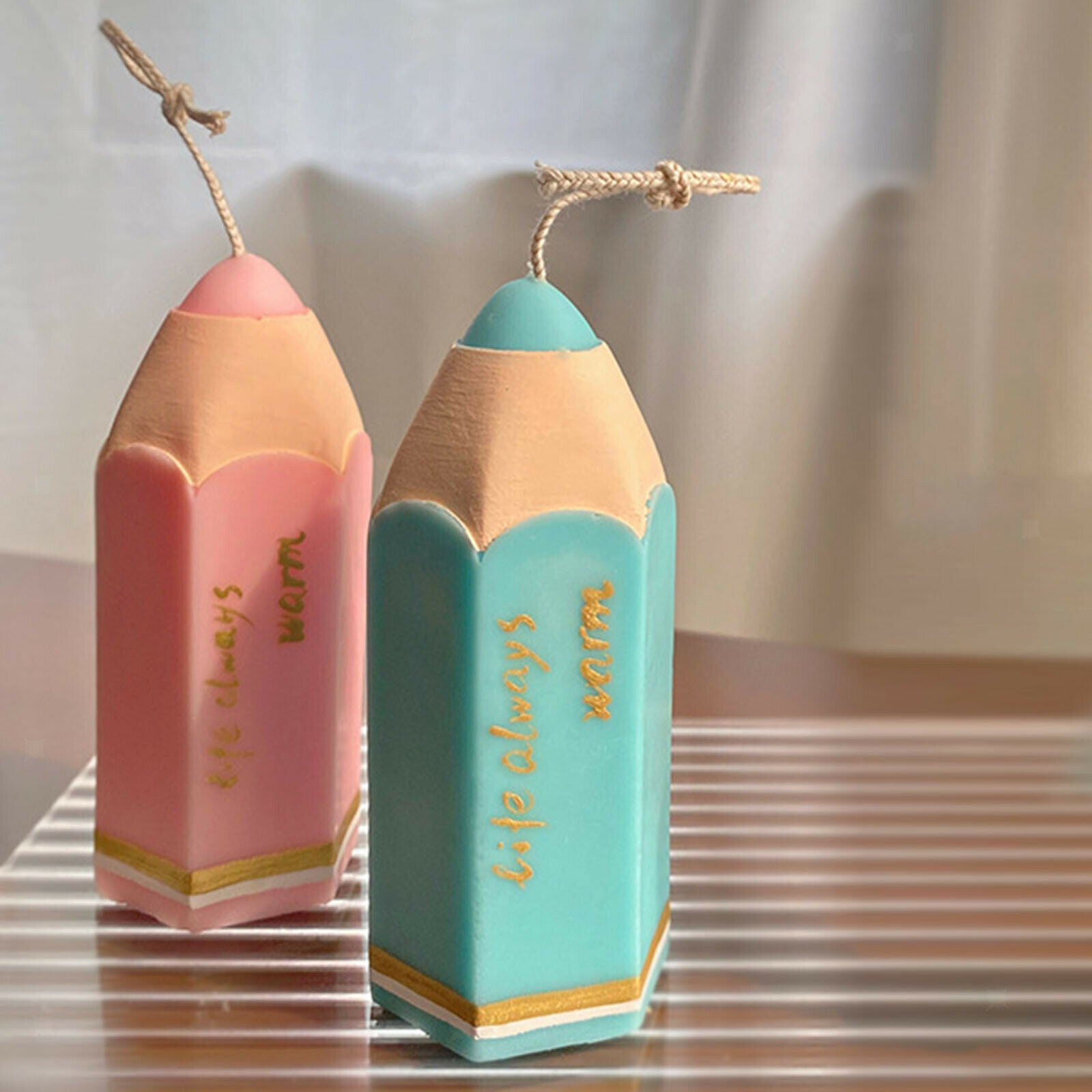 Silicone Pencil Candle Candle Mold Wax Mould Crafts Casting Epoxy Molds