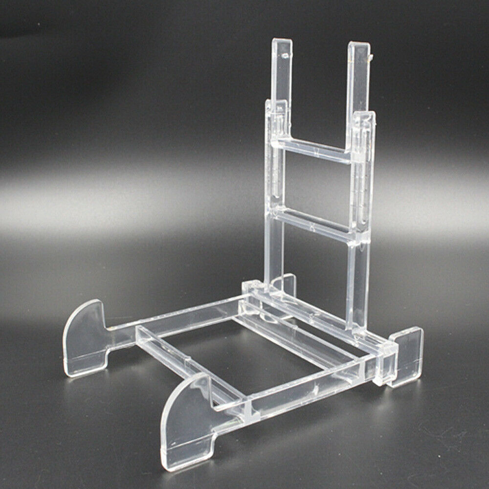 5Pcs Adjustable Display Stand Clear Plastic Easel Plate Album Frame Holder 6-7"