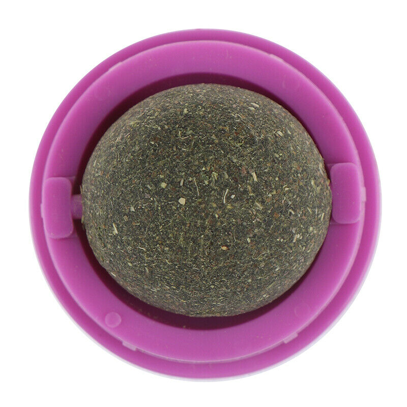 Catnip Ball Set Self-adhesive Rotated Catnip Silvervine Lick Ball For N J.l8
