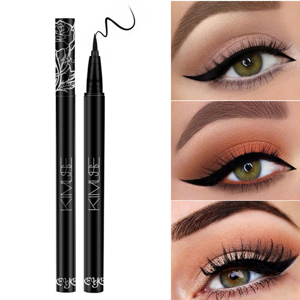 Waterproof Liquid Eyeliner Pen Long Last Makeup Eye Liner Definer Black Thick