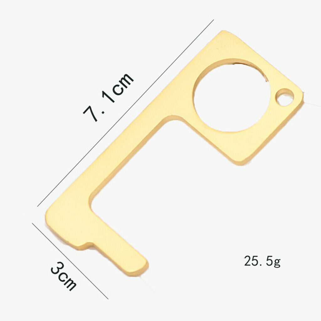 Open Door Elevator Press Stick Avoid Contact Tools Anti Bacteria Golden