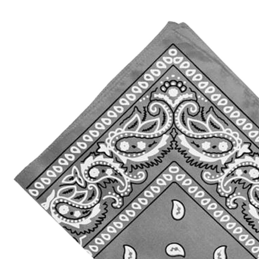 4-piece Women's 55cm Cowboy Paisley Head Wrap Bandana Handkerchief Hair Band