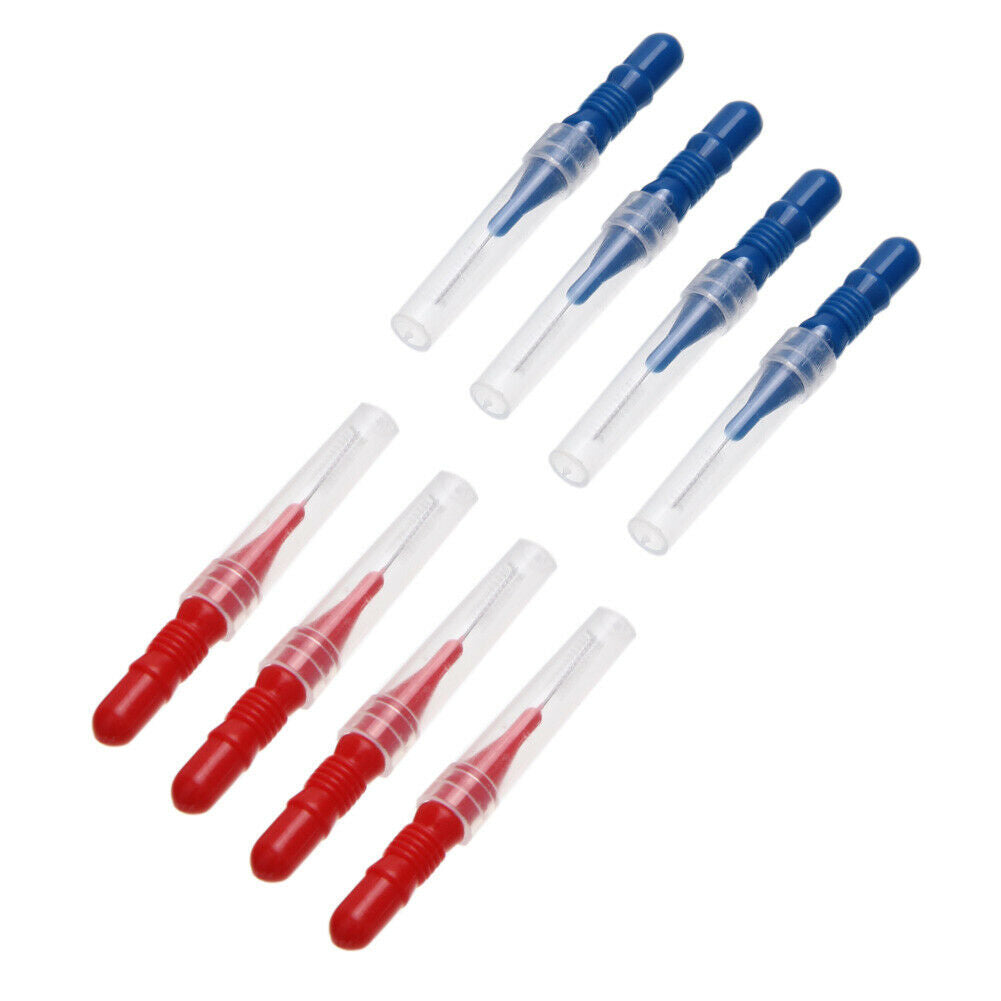 30pcs Tooth Flossing Head Hygiene Dental Plastic Interdental Brush Toothpic @