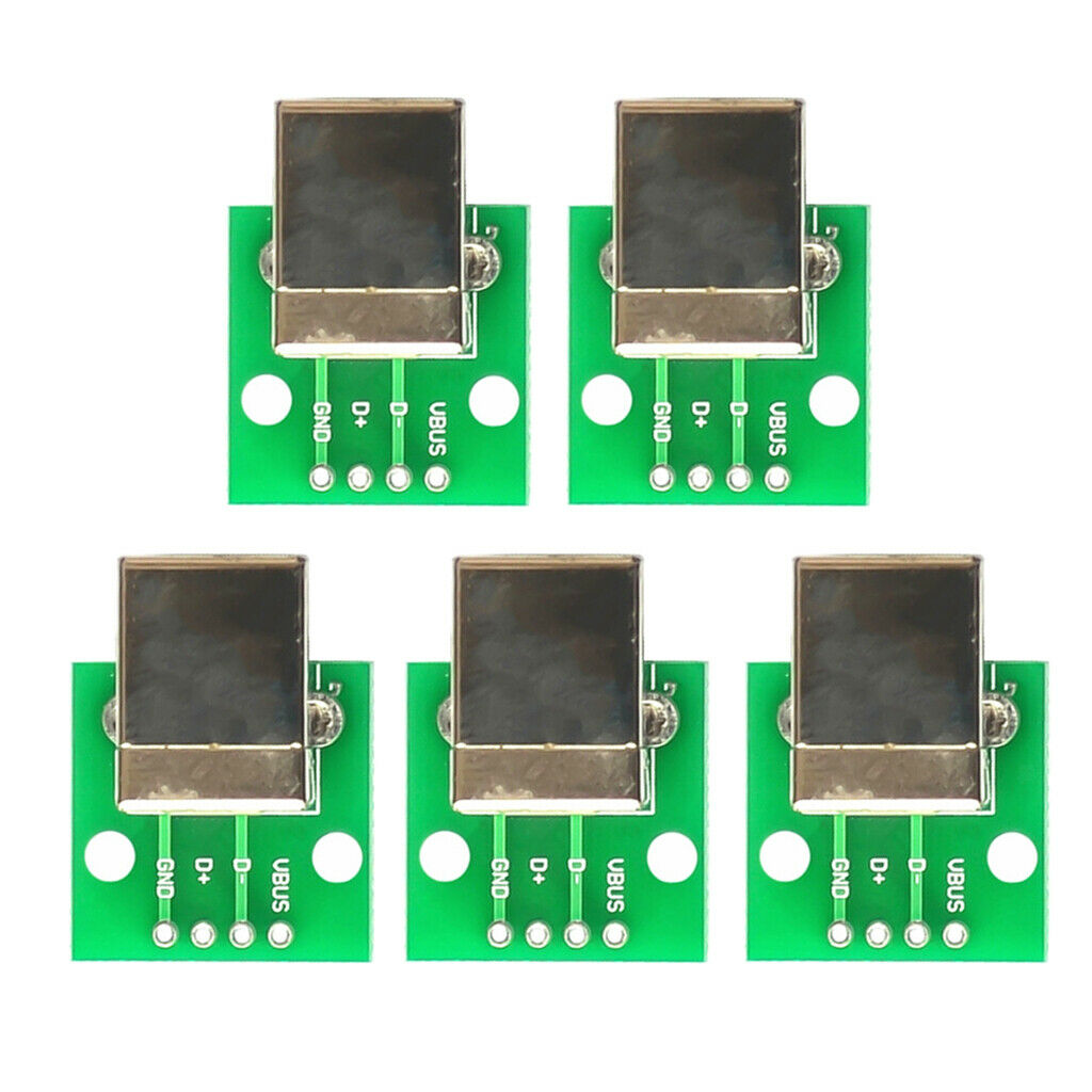 10 PCS USB Type B Female Breakout Board to DIP Converter