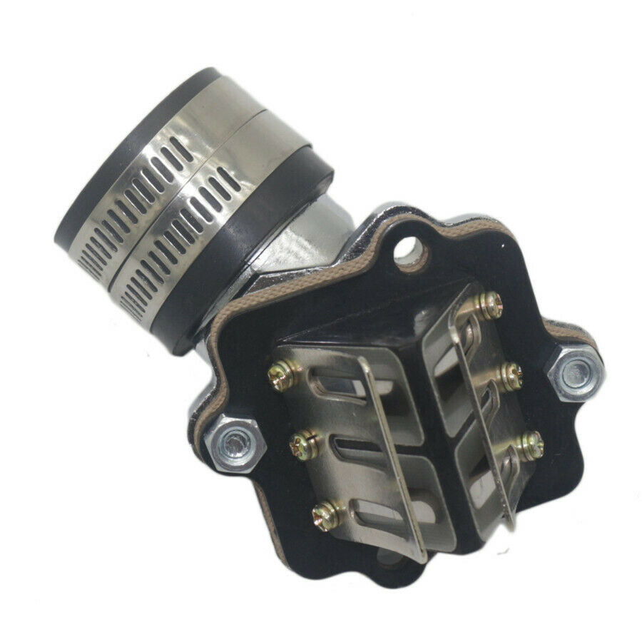 Intake Manifold With Reed Valves For 2 Stroke 49cc 50cc Yamaha Jog Moped Scooter