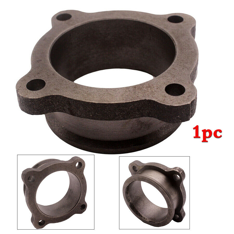 1x 4 Bolt Flange Adpater 2.5" to 2.5 Inch V Band For Car Turbo Exhaust Downpipes