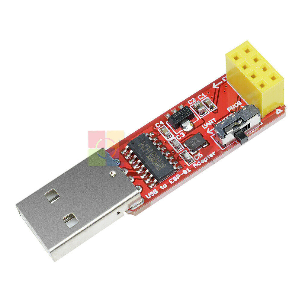 Wireless USB to ESP8266 ESP-01S Serial Wifi Adapter Module TTL W/ CH340G Driver