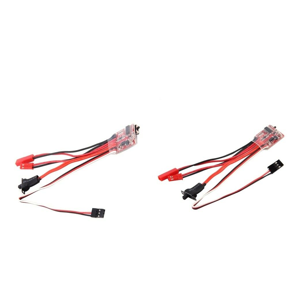 2pcs Dual Way Brushed ESC for RC Car Models Accessories 3-9.4V without Brake