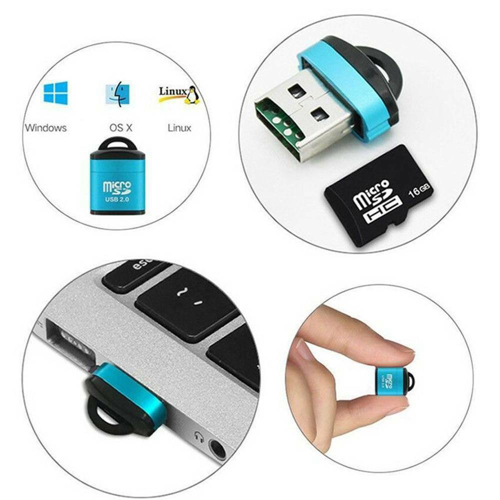 Memory Card Reader to USB 2.0 Adapter-for-Micro-SD -SDHC SDXC-TF Portable Hot