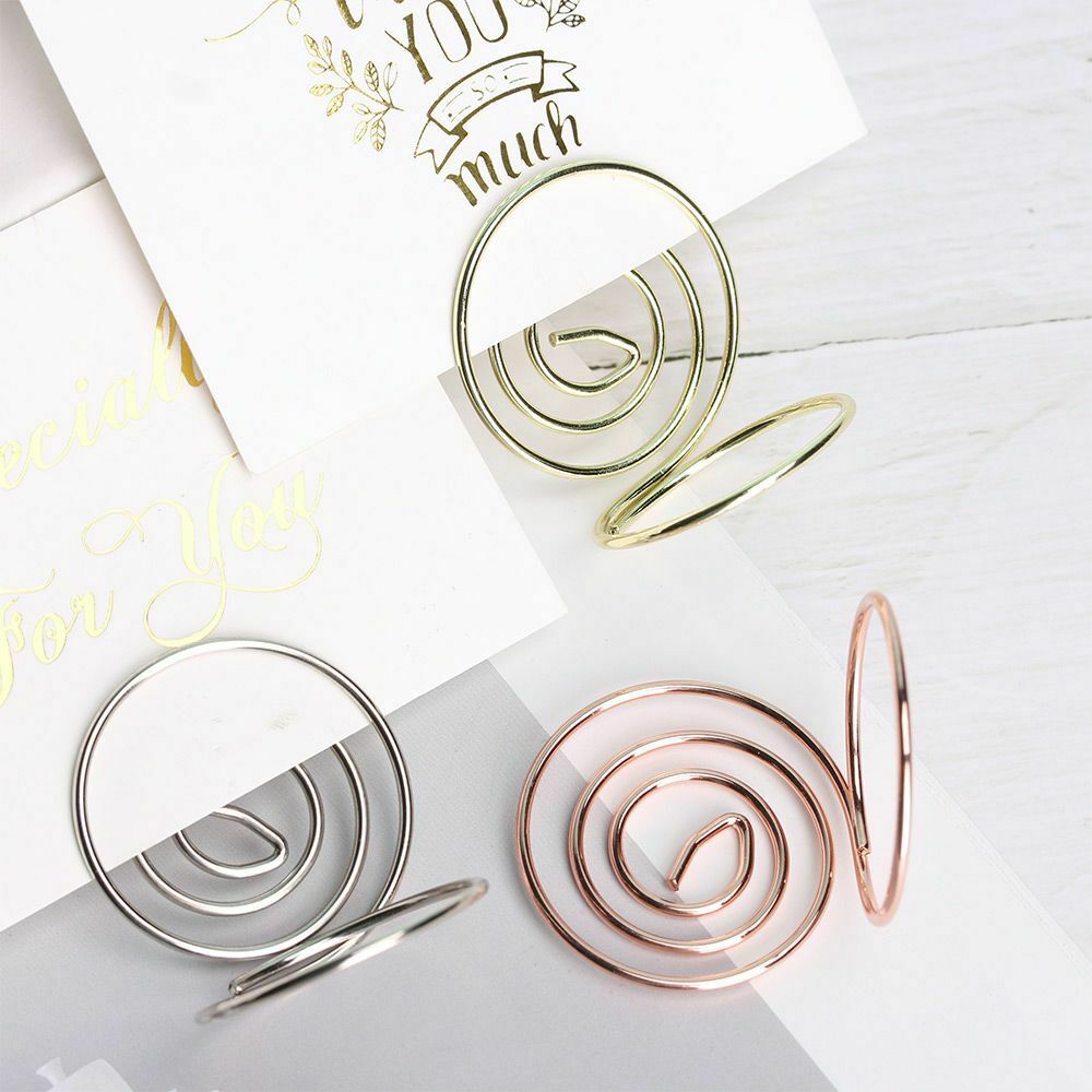 Shape Paper Clamp Photos Clips Place Card Table Numbers Holder Clamps Stand