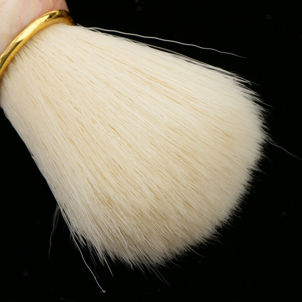 Mens Beard Mustache Shaving Brush Bristles Hair Removal Neck Duster Brush