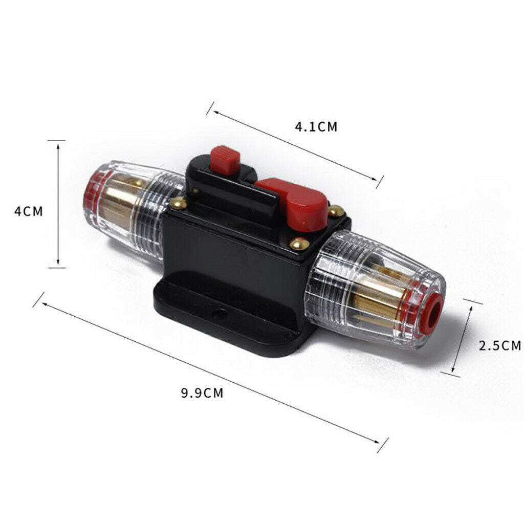 12/48 V Car Audio Circuit Breaker Fuse Holder 4 8 AWG Wire 80A