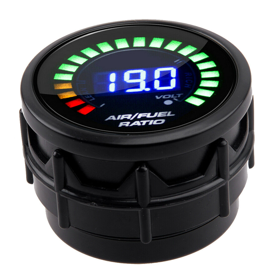 2" 52 MM LED Digital Narrowband Air Fuel Ratio Black Face Monitor Racing Gauge