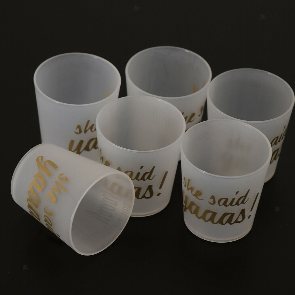 6pcs Plastic Ultra Clear Squat Cups is for Cupcake, Icecream, Cocktail Wine, for