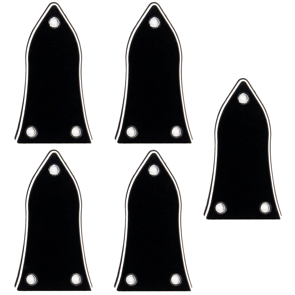 5Pcs Durable 3 Holes Truss Rod Cover Plates Screws Sets for Guitar Supplies
