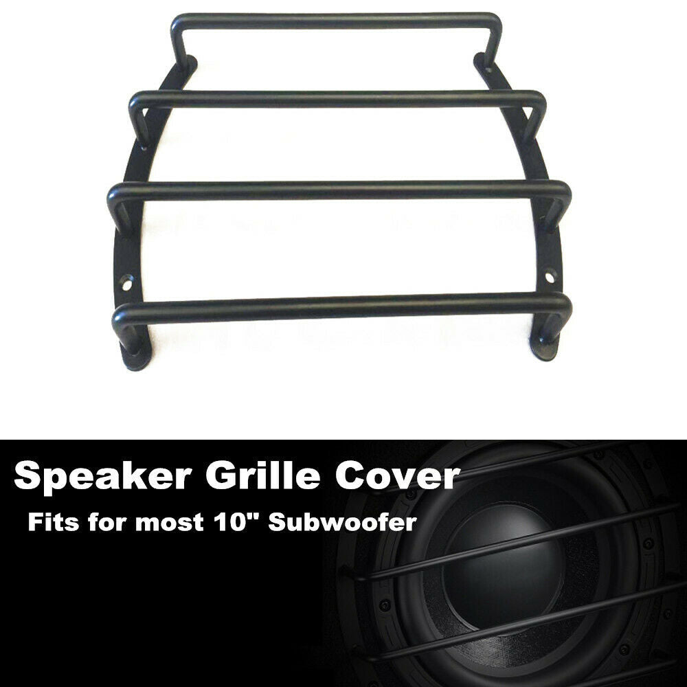 10" Car SUV Subwoofer Audio Speaker Grille Cover Protector Decorative Wear Metal