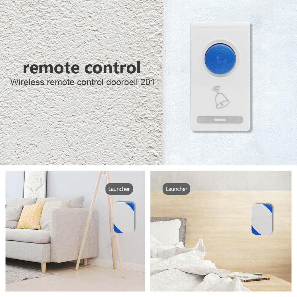32 Ringtones Smart Wireless Doorbell Remote Control Intelligent Door Ring @