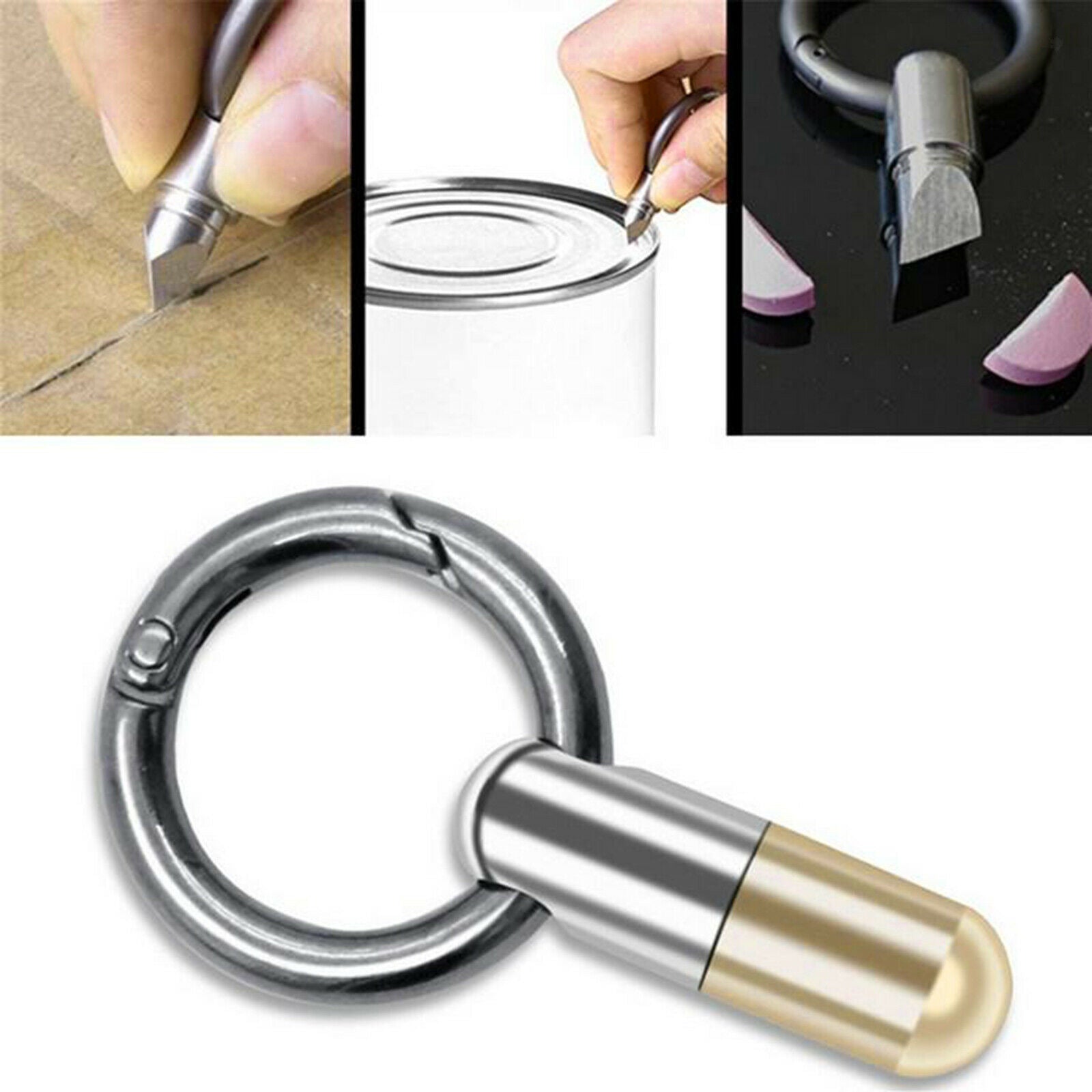 Portable Capsule Cutter Keyring Versatile Cutting Tool Opp Bag Packing