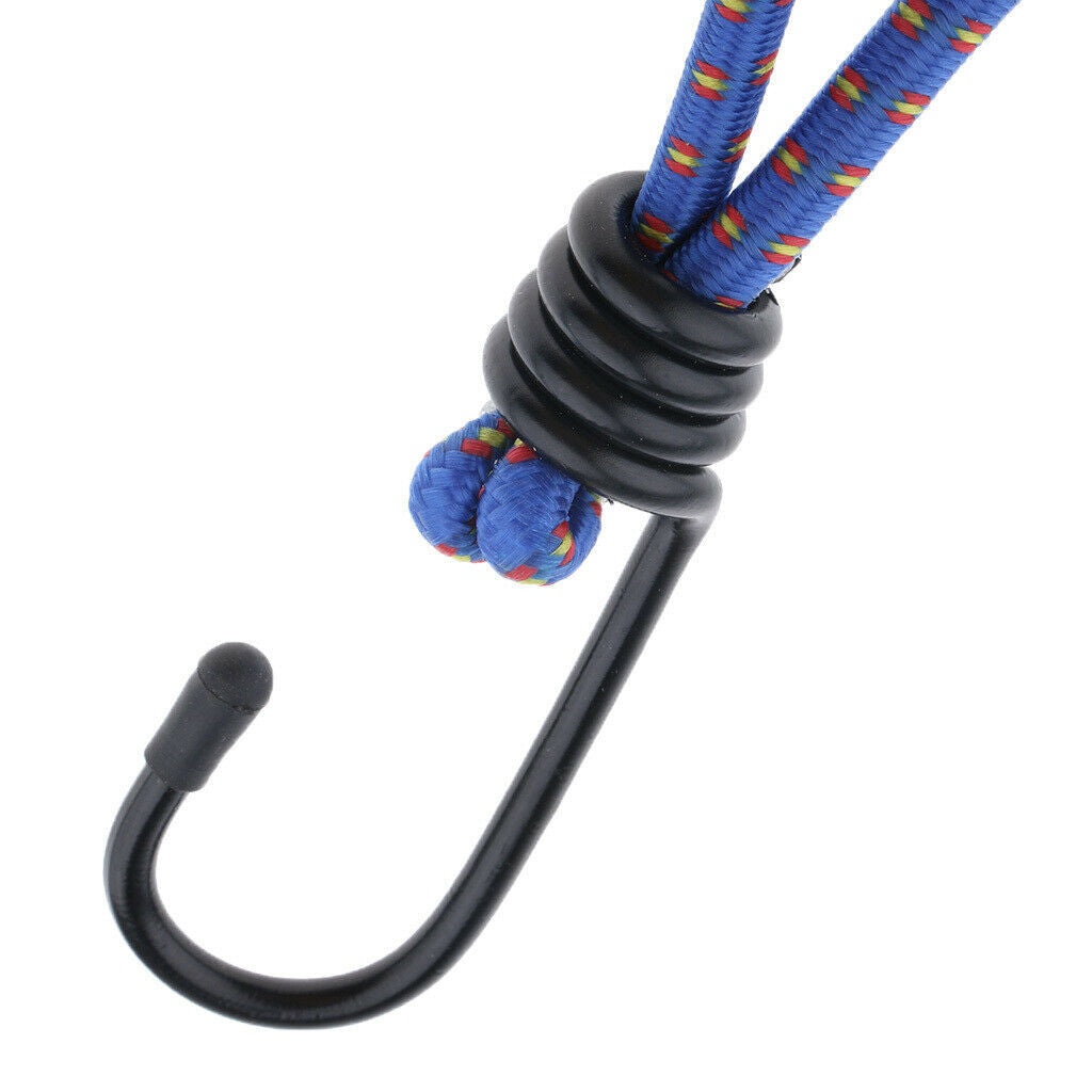 2X 5 Pcs Bungee Hook Tie - Tarpaulin Elastic Stretch Cord Straps with Hook 6mm