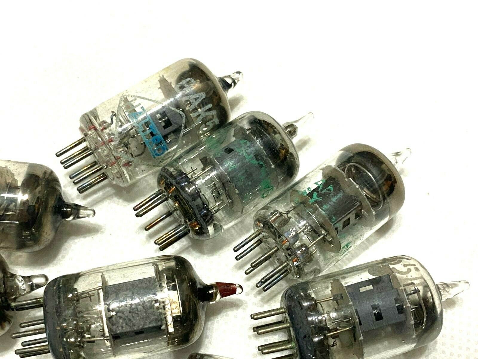 10pcs - 5654 / 6AK5 / 6096 / EF95 Mixed Brands (NO CHINESE) Vacuum tube