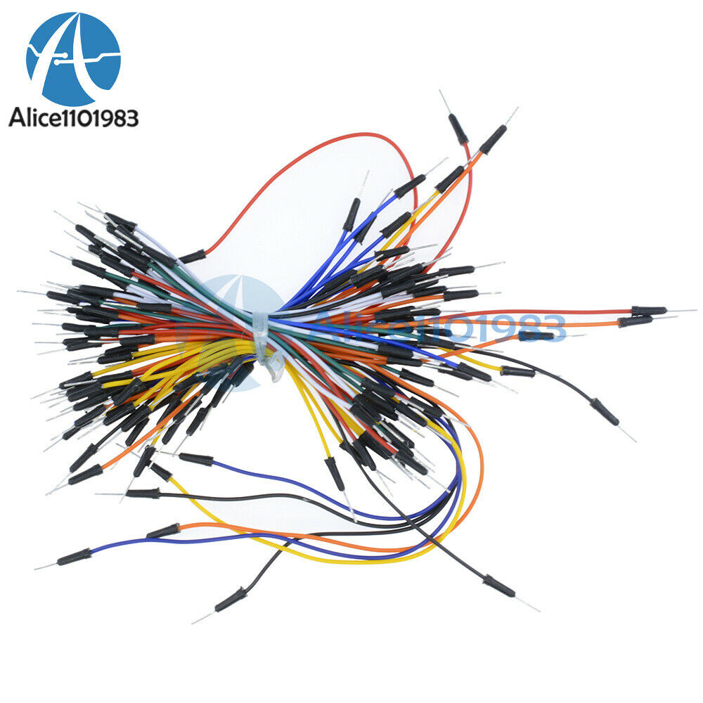 2PCS Male to Male 65pcs Solderless Breadboard Jumper Cable Wires For Arduino uno