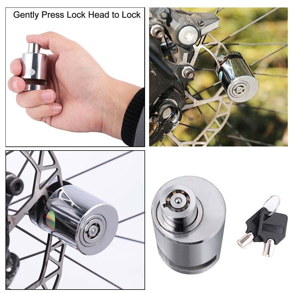 Anti-Theft  Motorcycle Bike Lock Steel Rotor Disc Brake Wheel Lock