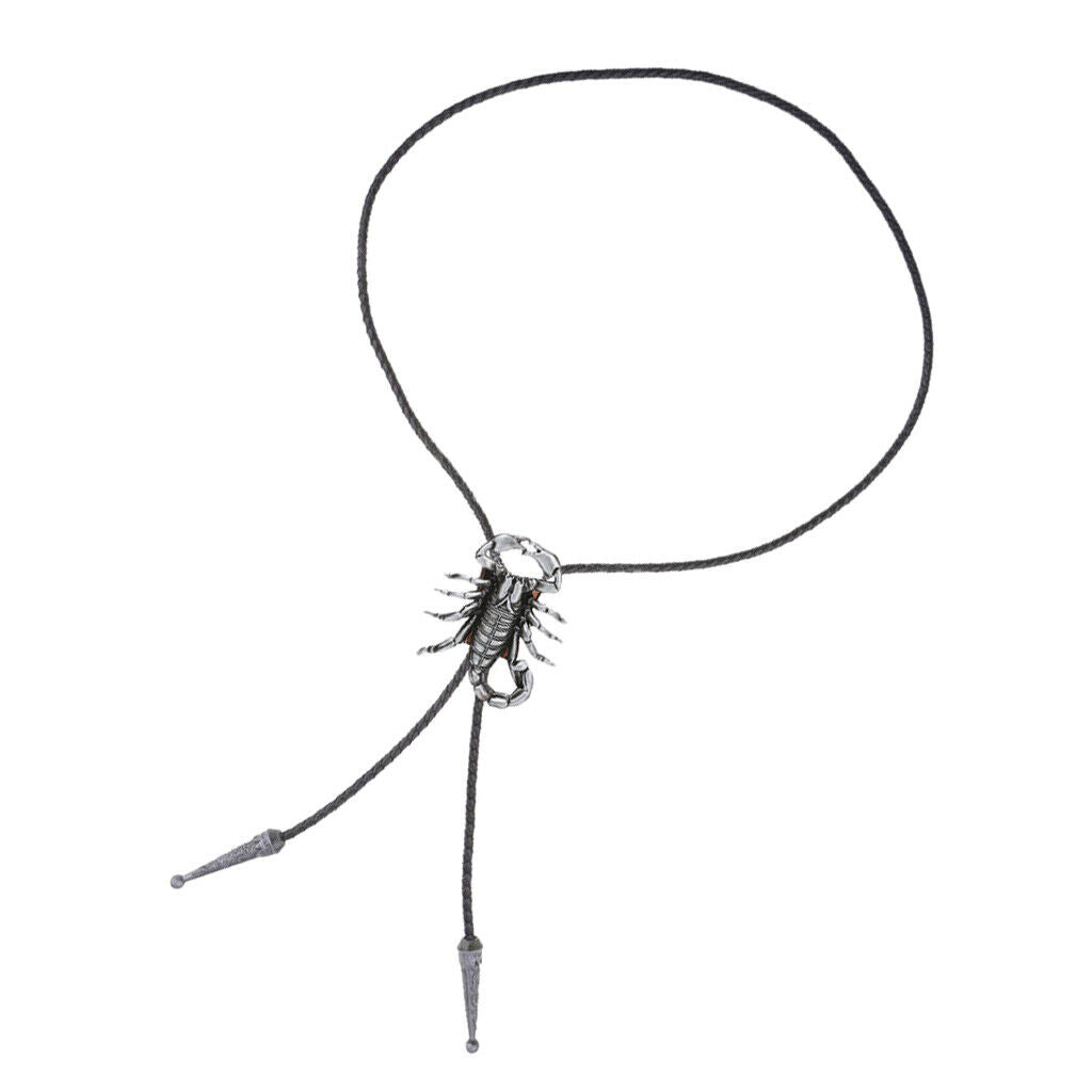 Men's Scorpion Bolo Tie Necklace Western Cowboy Rodeo Tie