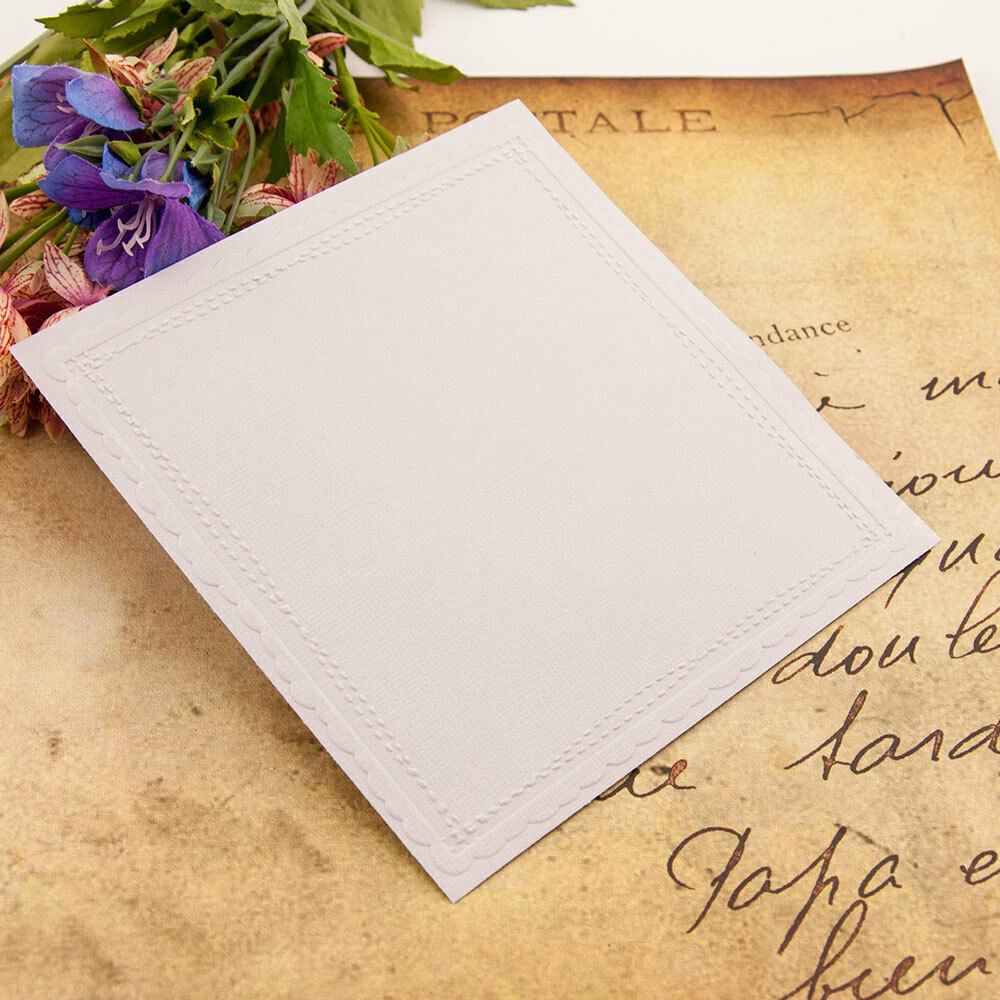 Square Frame Plastic Embossing Folders Template Cutting Scrapbooking Card Album
