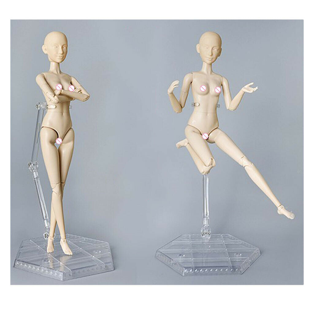 Clear Clear Adjustable DIY Plastic Display Holder 1/6 Action Figures Accs