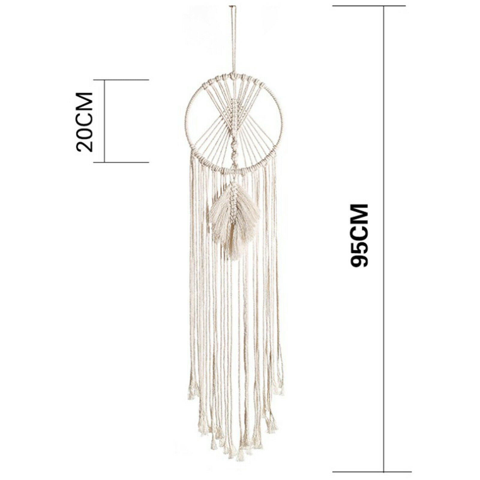 Wall Hanging Dream Catcher Macrame Woven Decor Handmade Tapestry for Girls 95cm