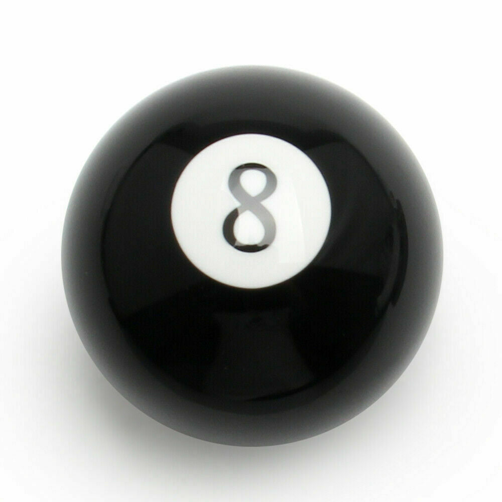 Universal Fit Black No.8 Billiard Ball Round Custom Car Gear Shifter Shift Knob