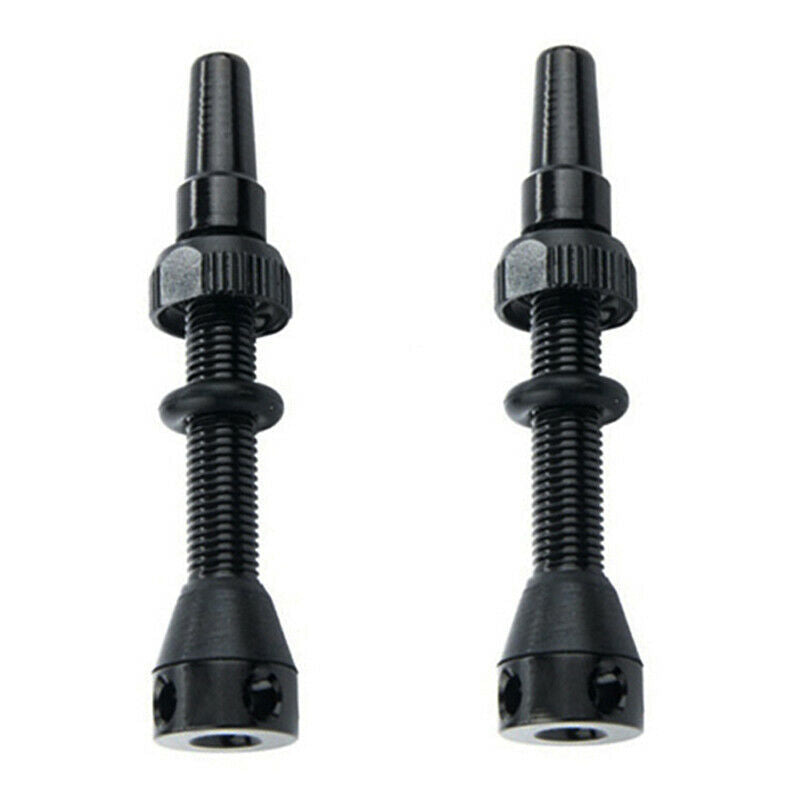 1 Pair 40mm Tubeless Air Valve for Road Bike Tubeless Valve Stem Bicy FG