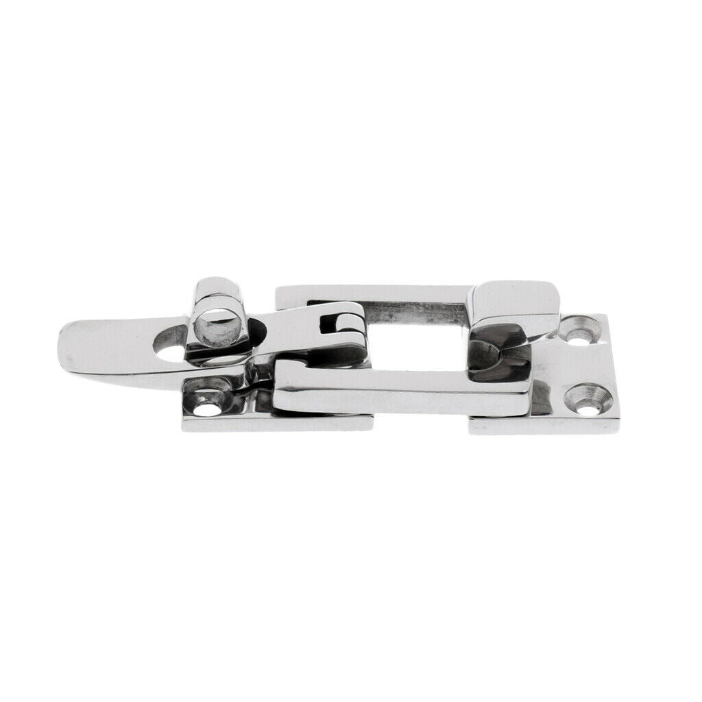 2 Pieces Stainless Steel Boat Locker Hatch Anti-Rattle Latch Fastener Clamp