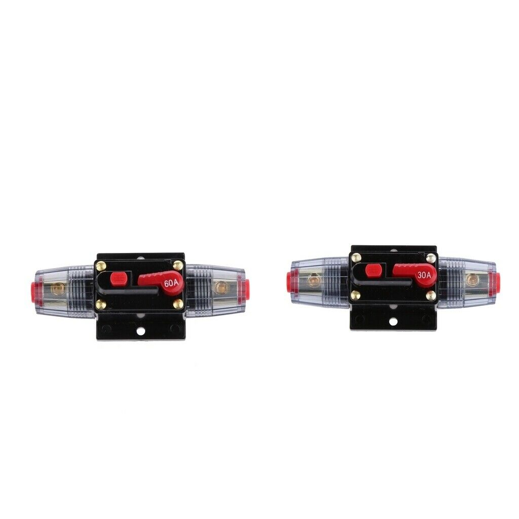 4x 60A+30A Amp Manual Reset Circuit Breaker Manual Reset Switch 12V/24V Boat