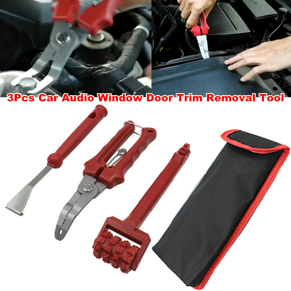 3Pcs Car Audio Sound Insulation Disassembly Modification Window Trim Remove Tool