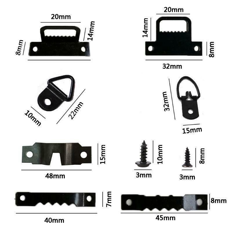 76pcs/set Photo Picture Frame Hanging Kit Heavy Duty Serrated Hanger Hardware